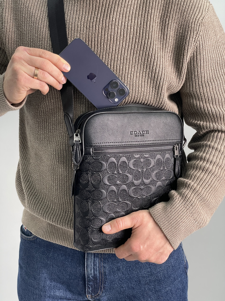 Чоловіча брендова сумка, фото 1