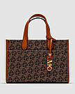 Жіноча сумка Майкл Корс коричнева Michael Kors GIGI LG Grab Tote Brown, фото 2