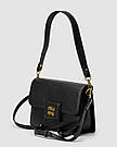 Жіноча сумка Міу Міу чорна Miu Miu Black Shoulder Leather Bag, фото 5