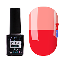 Термо гель-лак Kira Nails №T09 (малиновый, при нагревании бледно-розовый), 6 мл