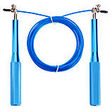 Скакалка швидкісна для кросфіту з підшипником та сталевим тросом CIMA CM-J601, фото 6