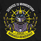 Футболка чорна Morze HELLDIVERS 2  V2, фото 2