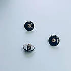 Гудзик з декоративною вставкою чорний 13мм