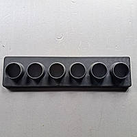 Панель під гофру для випарників і опалювачів серії 404 на 6 виходів Ø 50mm