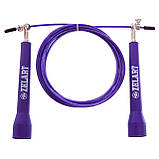 Скакалка швидкісна Кроссфіт із шарнірним підшипником сталева Zelart FI-5101, фото 8