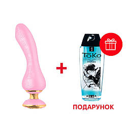 Вібратор для точки G з гнучким стволом Shunga Sanya Light Pink, 18,5х3,8 см.