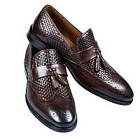 Чоловічі туфлі лофери Генрі II TANNER 38 Коричневі FE, код: 2631003