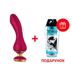 Вібратор для точки G з гнучким стволом Shunga Sanya Raspberry, 18,5 х3, 8 см.