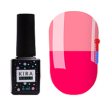 Термо гель-лак Kira Nails №T13 (насыщенный темно-розовый, при нагревании ярко-розовый), 6 мл