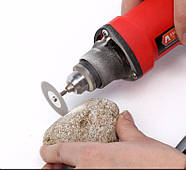 Алмазні відрізні диски Ø 16 мм | для гравера, дриля | 10 шт + 2 тримачі - L 37мм - Ø3мм, фото 9