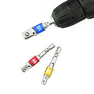 Тримачі-адаптери торцевих головок - 3 шт - 1/4', 3/8', 1/2' - перехідники для насадок, фото 5