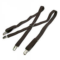 Подтяжки Gofin suspenders Х Образные Темно-Коричневые (PBXX-5920) FG, код: 1350092