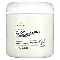 Скраб для тела Swanson Tea Tree Oil Exfoliating Scrub, 250 мл.