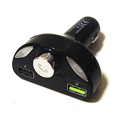 Трансмиттер автомобильный FM H28BT с Bluetooth, черный