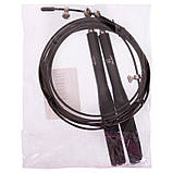 Скакалка швидкісна Кросфіт із підшипником і сталевим тросом Zelart FI-2564 3 м, фото 7