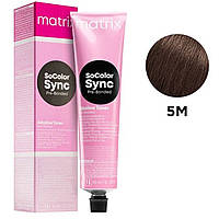 MATRIX Socolor Sync Pre-Bonded 5M Лужний тонер без аміаку, світлий шатен мокка, 90 мл