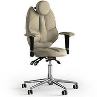 Кресло KULIK SYSTEM TRIO Ткань с подголовником без строчки Кремовый (14-901-BS-MC-0501) IN, код: 1668743