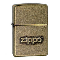 Зажигалка Zippo Antique Brass Stamped (28994) ML, код: 314506