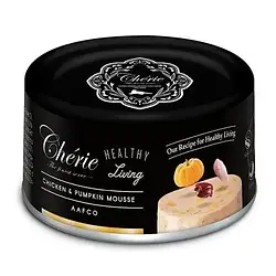 Корм для кішок Cherie (Шері) 80 г Healthy Living мус з курки та гарбуза