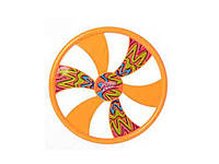 Летающая тарелка детская игрушка d-30,5см оранжевая MR 0103 ТМ КИТАЙ BP