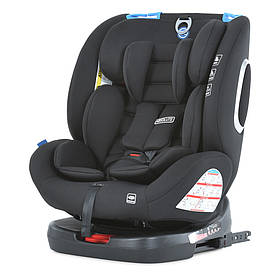 Дитяче універсальне автокрісло EL CAMINO ABSOLUTE 360o ME 1079 Royal Total Black чорне