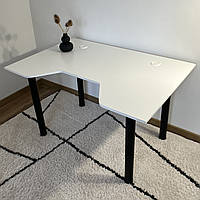 Геймерський комп'ютерний стіл (120x80) KiberStol - White Lite Square