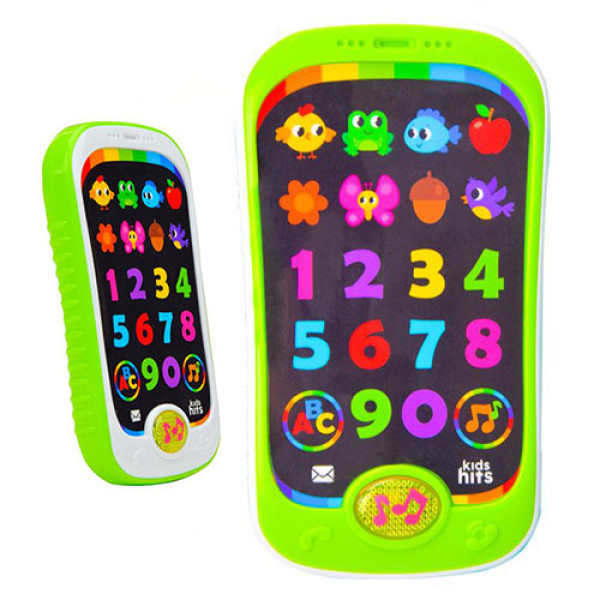 Інтерактивний телефон для дітей Bambi KH03-002 G українською Зелений (KH03-002 Green-RT)