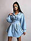 Плаття-сорочка базове з рукавами ліхтариками й асиметричним низом у кольорах (р. 42-44) 66PL5629Е, фото 7