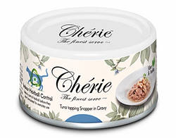 Корм для кішок Cherie (Шері) 80 г Hairball Control контроль утворення грудочок вовни зі шматочками тунця та луціану в соусі