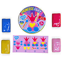 Набор для лепки с воздушным пластилином Princess Fairy ТМ Lovin 70138 4 цвета Корона BX, код: 7672599