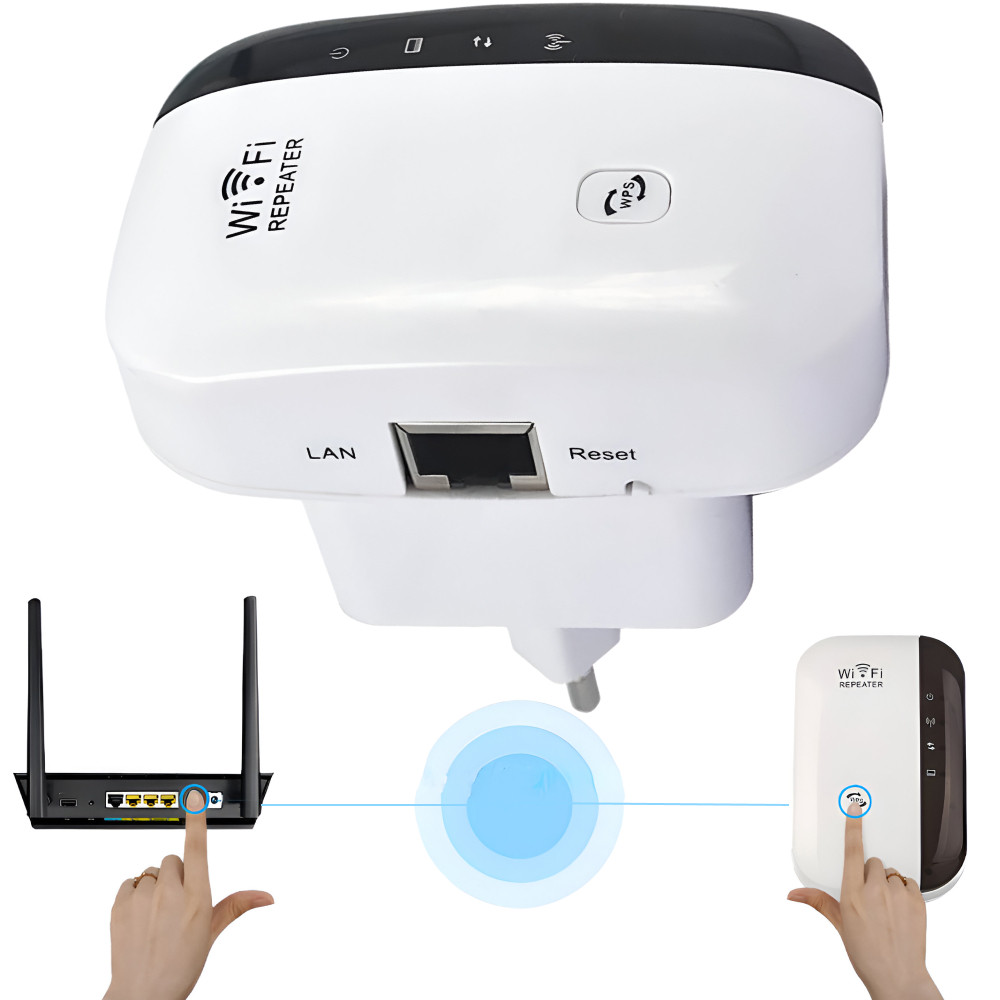 WiFi підсилювач сигналу до 300мб/с LV-WR31-36 / Бездротовий wifi репітер в розетку / Розширювач діапазону