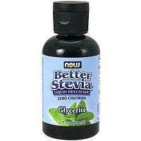 Заменитель сахара NOW Foods Better Stevia Liquid Glycerite 60 ml 375 servings UM, код: 7518259