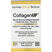 Комплекс для кожи, волос, ногтей California Gold Nutrition CollagenUp Marine Hydrolyzed Colla FG, код: 7738068