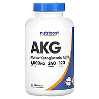 Альфа-кетоглутаровая кислота (AKG) (Alpha-Ketoglutaric Acid) 500 мг 240 капсул