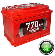 Акумулятор MAXION Premium 77Ah 770A R+