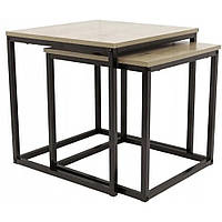 Журнальный столик комплект 2в1 Bonro B-150 темно-коричневый (42400392)