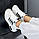 Білі текстильні кросівки з чорними вставками - комфорт протягом дня, фото 9