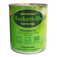 Влажный корм для собак Baskerville Баранина с картофелем и тыквой 800 г (4250231596728) UM, код: 7995074