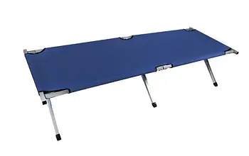 Туристичне портативне розкладне ліжко до 100 кг з чохлом Розкладачка для сну 190х62 см