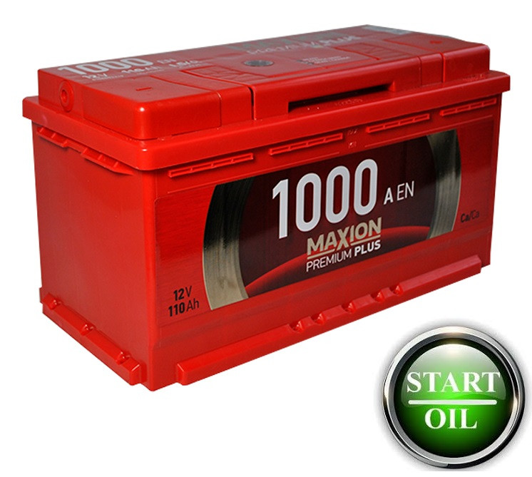 Акумулятор MAXION Premium Plus 110Ah 1000A R+, фото 1
