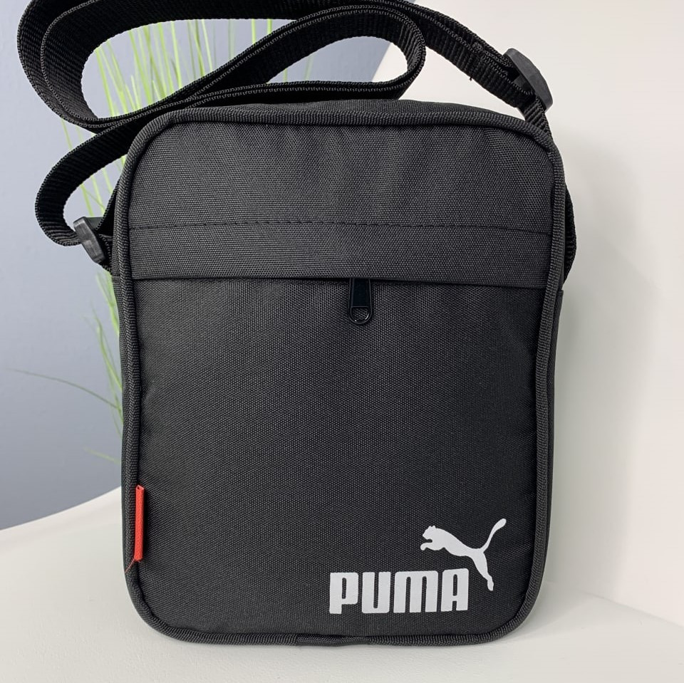 Барстека Puma, Чоловіча сумка через плече Текстильна барсетка на три відділення, Брендова сумка