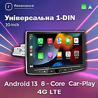 Універсальна 1-DIN магнітола 10" D200 (2/32 Гб), HD (1280x720) QLED, GPS + 4G + CarPlay