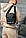 Барстека чорна чоловіча Reebok, сумка через плече, текстильна барсетка на три відділення, брендова сумка, фото 2