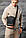 Барстека чорна чоловіча Reebok, сумка через плече, текстильна барсетка на три відділення, брендова сумка, фото 7