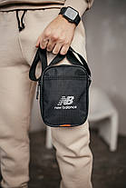 Барстека New Balance з сіткою, стильна сумка чоловіча через плече, текстильна барсетка на три відділення