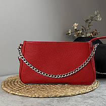 Жіноча модна сумочка з натуральної шкіри, стильна червона сумка для жінок, маленька сумка на плече