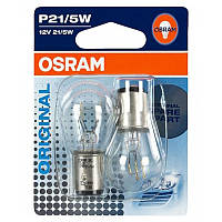 Автолампа ук. OSRAM 7528-02B P21 5W 12V BAY15d 10X2 Blister FE, код: 6720717