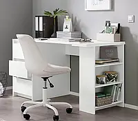 Столик для ноутбука, письменный стол белый Брунико (Комфортный стол) AMG