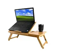 Настольная складная подставка для ноутбука или планшета RUHHY деревянная (Стол-подставка) AMG