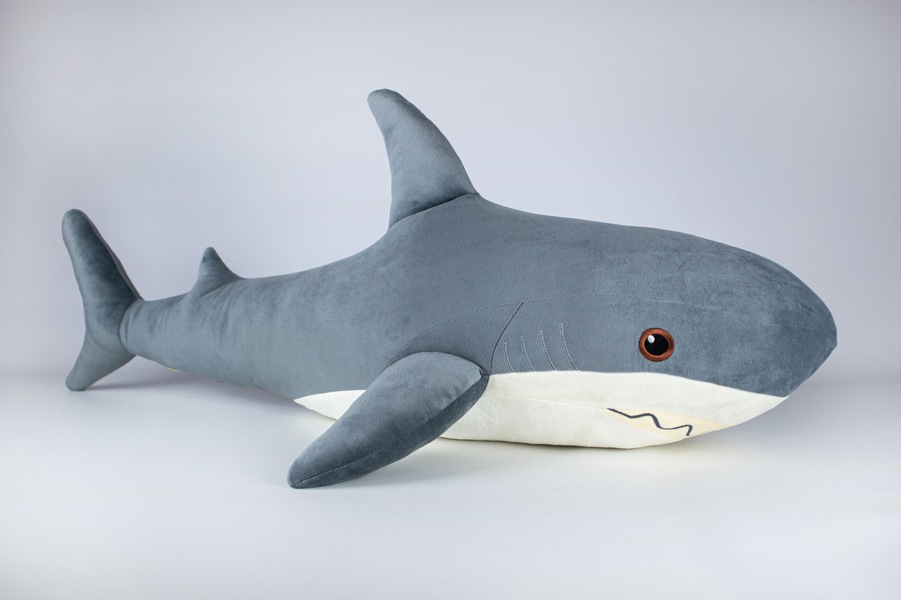 М'яка іграшка Kidsqo Акула 107 см Сіра (KD6691)